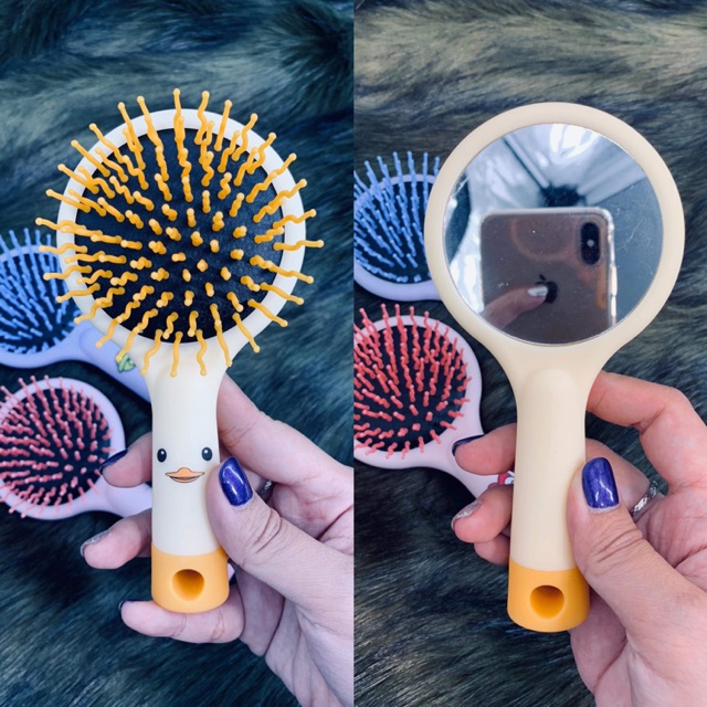 Lược chải tóc🥰FREESHIP ĐƠN 50K_ 🥰🥰Lược gương dễ thương kute- hình thật