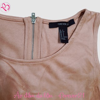 Áo đầm da lộn sát nách Forever21