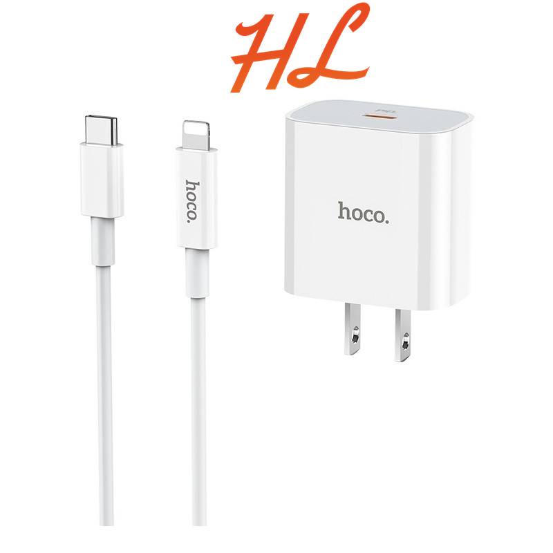 Bộ Sạc Nhanh Hoco C76 Kèm Cáp Type C to Lightnig Sạc Nhanh PD20W - BH 12 Tháng - Hunglongpc