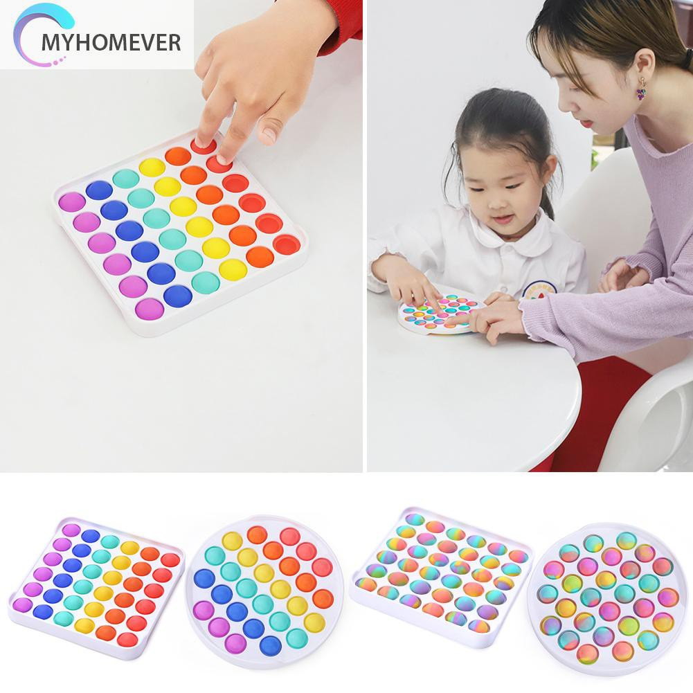Đồ chơi bóp bong bóng màu cầu vồng tie dye giải tỏa căng thẳng cho người bệnh tự kỉ