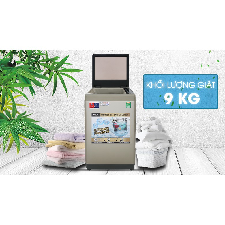 Máy giặt Aqua 9 Kg AQW-U91CT N (Miễn phí giao tại HCM-ngoài tỉnh liên hệ shop)