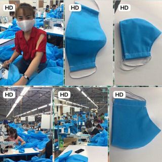 Khẩu trang vải kháng khuẩn 3 lớp