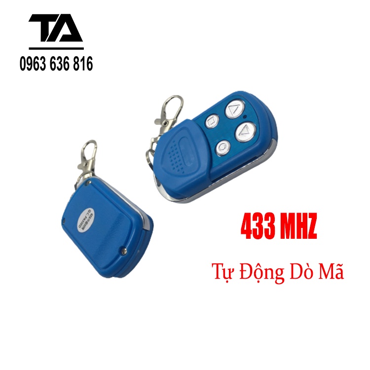 ( Tựu Học Lệnh ) Remote điều khiển cửa cuốn 433 mhz tự học lệnh - Chính Hãng