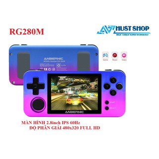 Máy Chơi Game RG280M Cầm Tay Vỏ Nhôm Tích Hợp 3000+ Games Hỗ Trợ Hơn 20 Dòng Game Có PS1