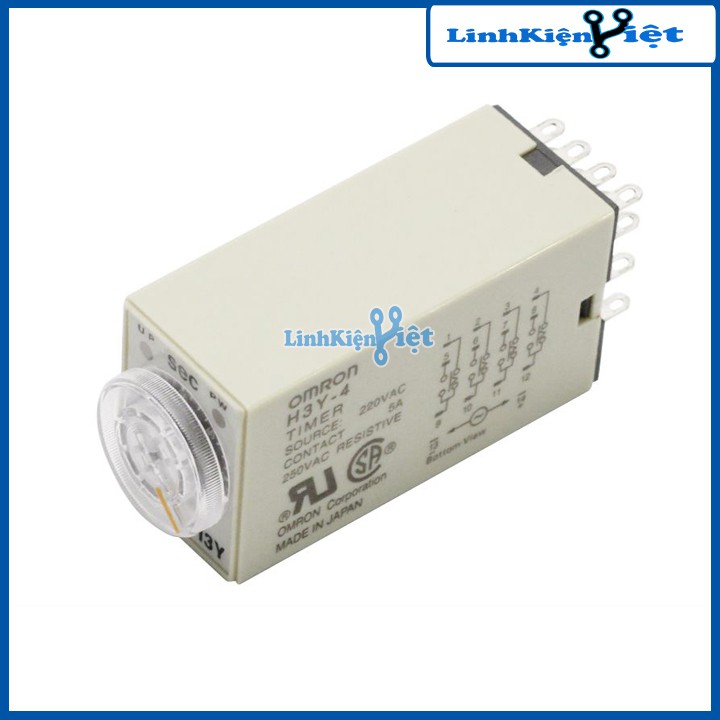 Relay Thời Gian Timer Omron H3Y-4 14P 220V