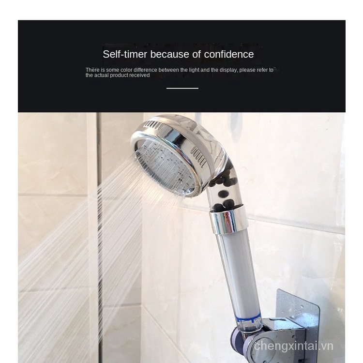 Shower head pressure shower head Lọc Với Phần Tử LọcPPBộ Vòi Hoa Sen Đầu Vòi Sen Tăng Áp Bông Có Thể Tháo Rời Và Giặt Được Bộ Vòi Sen Đầu Vòi Sen Cầm Tay Ion Âm