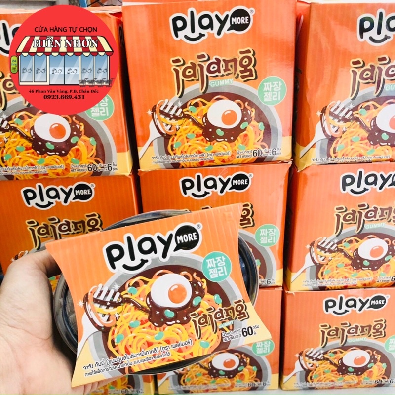 Kẹo dẻo Playmore hình tô mì trộn Jajang