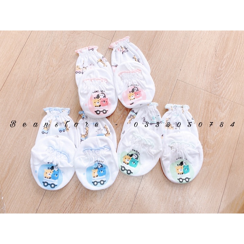 Set bao tay bao chân Mamibaby cao cấp cho bé