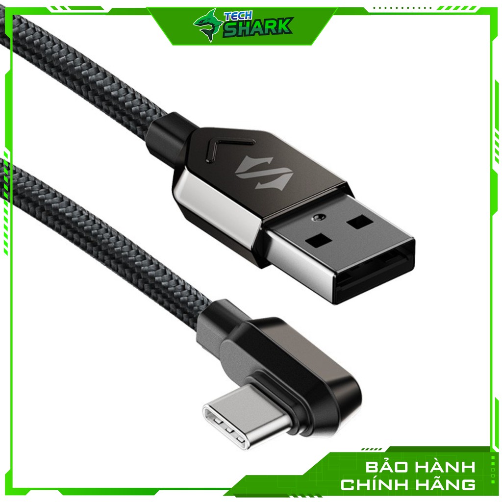 Cáp sạc điện thoại nhanh truyền dữ liệu vuông góc USB-C Black Shark