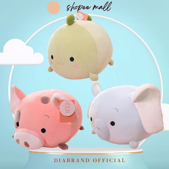 Gấu Bông Bộ Ba Voi, Cá, Heo Size 35cm - Diabrand