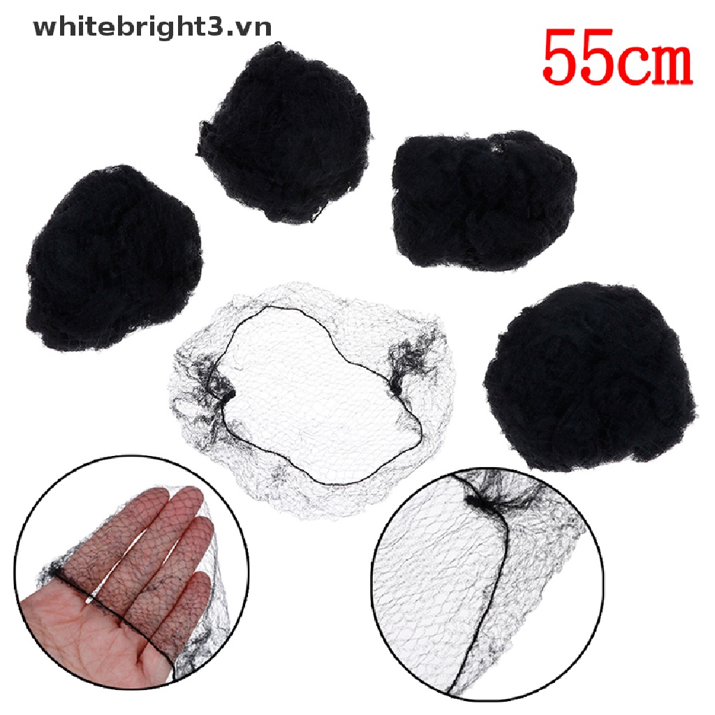 Set 50 / 100 Mũ Lưới Đen Co Giãn Đội Tóc Giả