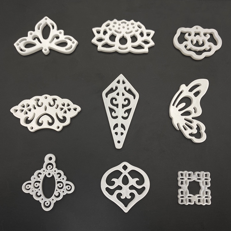 1 phiến họa tiết xà cừ nhân tạo, xà cừ resin nguyên liệu làm trâm làm trang sức cổ trang