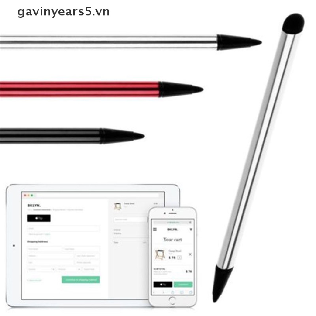 Bút stylus cảm ứng 2 trong 1 thích hợp cho điện thoại PC máy tính bảng iPhone iPad Samsung