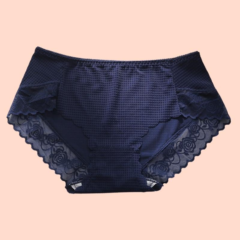 Quần Lót Nữ Cotton Viền Ren SU Official, Quần Xì Ren Nâng Mông 2097