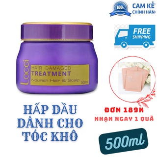 Hấp dầu ủ tóc lacei hair damaged treatment phục hồi dưỡng suôn mượt dành cho tóc khô 500ml