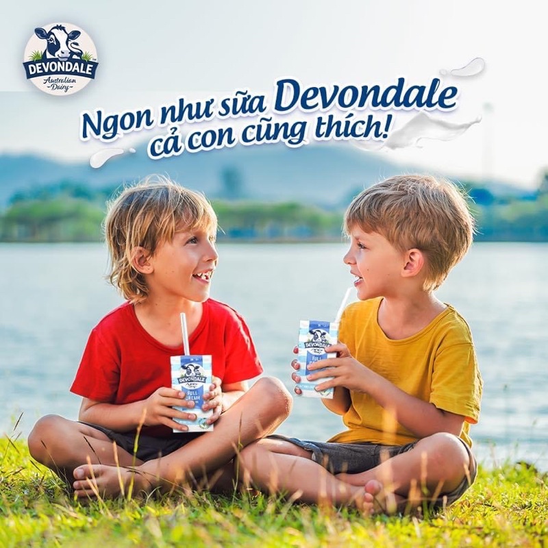 Thùng 24 Sữa Úc Tươi Nguyên Kem DEVONDALE 200ML - Sữa Nhập ÚC- GIÁ SỈ