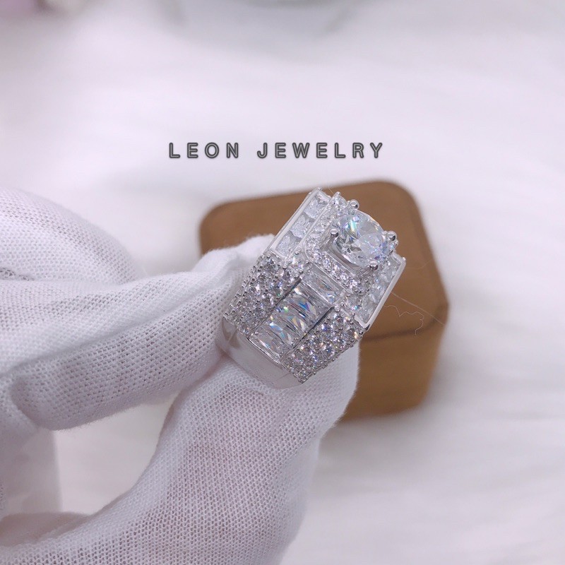 [ LOẠI CAO CẤP] NHẪN NAM BẠC ĐẸP LEON JEWELRY