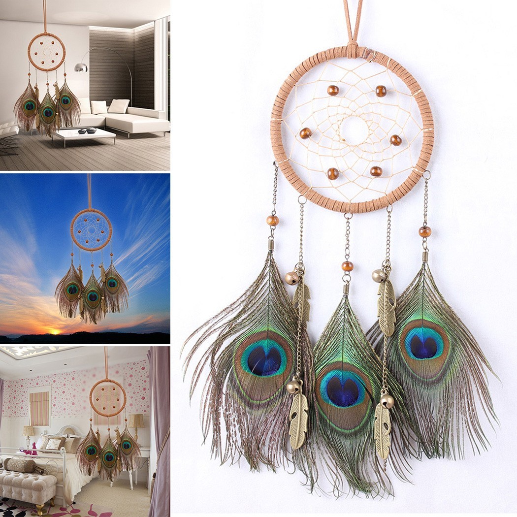 Phụ Kiện Dreamcatcher Màu Xanh Dương Làm Thủ Công Sáng Tạo Phong Cách Bohemian