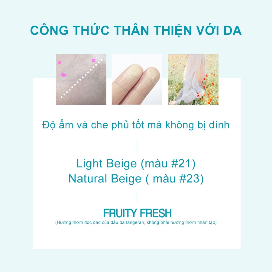 Phấn nước che khuyết điểm siêu lì Thelavicos Natural Skin Fit CC Cushion_Mỹ phẩm Hàn Quốc chính hãng