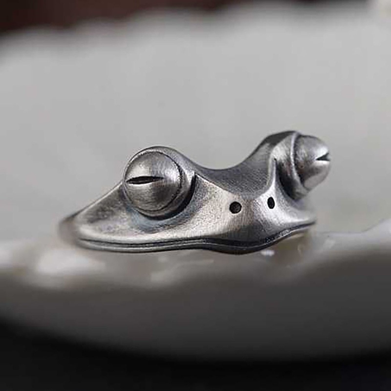 Set 2 Nhẫn Hình Ếch Có Thể Điều Chỉnh Kích Cỡ