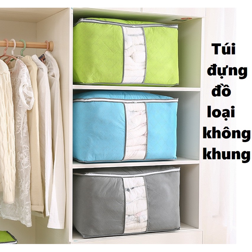 Hộp Vải Đựng Quần Áo Vải Khung thép 𝑯𝑨̀𝑵𝑮 𝑳𝑶𝑨̣𝑰 1 thùng đựng quần áo đồ lót đồ chơi hộp đa năng Kích Thước Lớn 66l