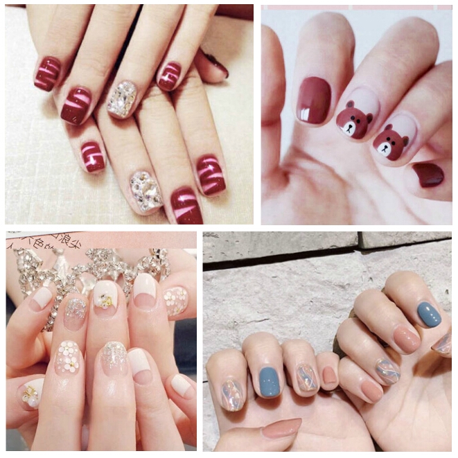 [Hàng mới về] Miếng dán 3D trang trí móng tay thủ công