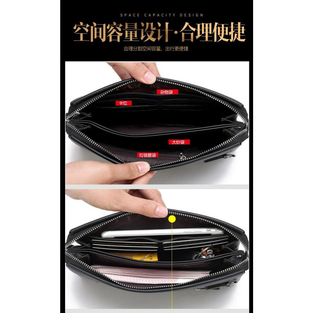 Ví cầm tay nam khoá số da pu cao cấp nhiều ngăn tiện dụng VN9984