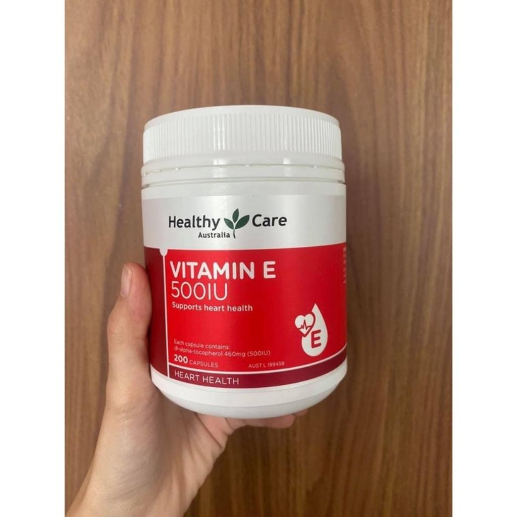 Viên uống bổ sung Vitamin E Healthy Care 500iu Úc Hộp 200 viên của Úc - leebangkok
