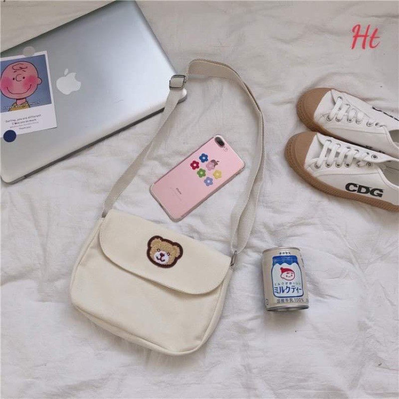 Túi khuy lô gô nắp gấu HT12