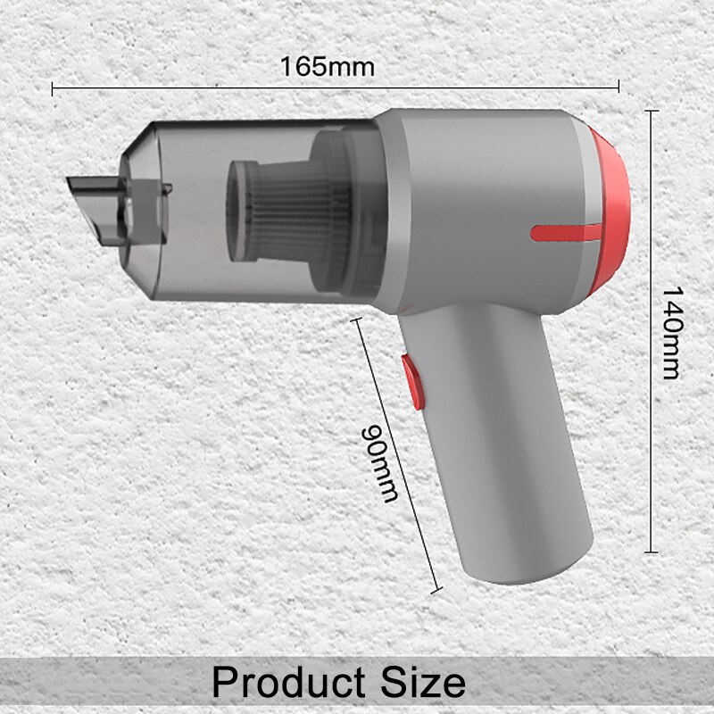 Máy hút bụi ô tô 3IN1 (PK168) Máy hút bụi không dây- sạc USB, hút bụi, bơm bóng, hút chân không