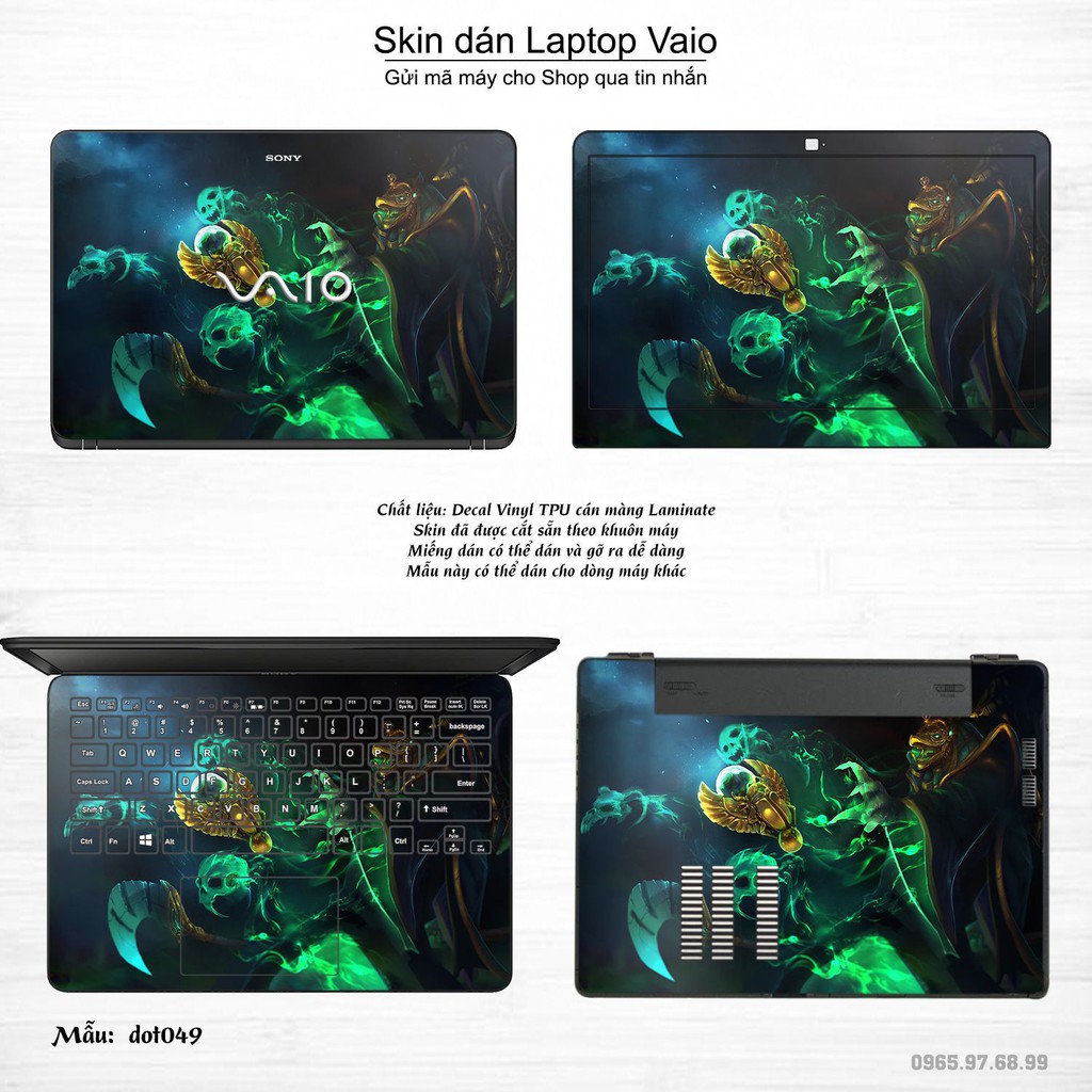 Skin dán Laptop Sony Vaio in hình Dota 2 _nhiều mẫu 8 (inbox mã máy cho Shop)