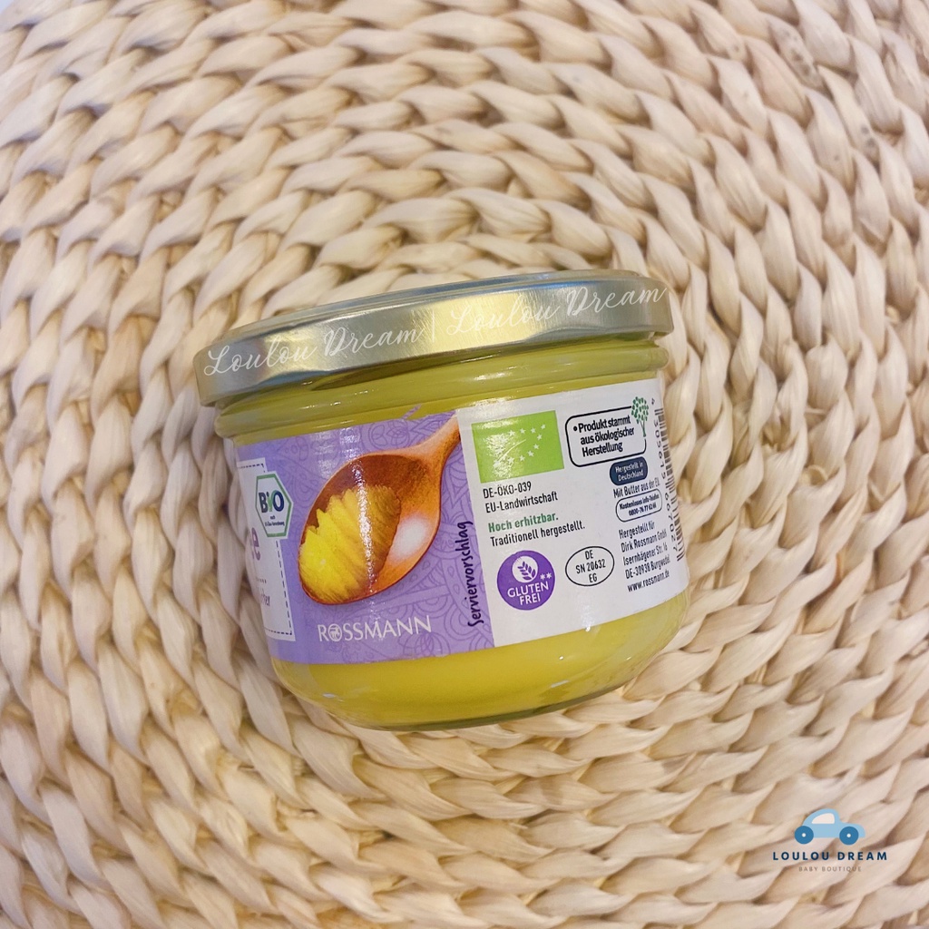 Bơ Ghee hữu cơ nội địa Đức EnerBio 180g [BAY AIR]