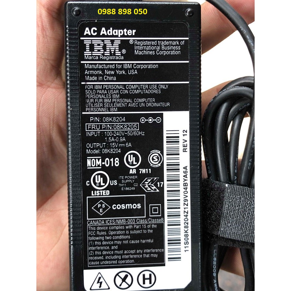 bộ đổi nguồn-adapter 15v 6a DELLTA-IBM loại tốt