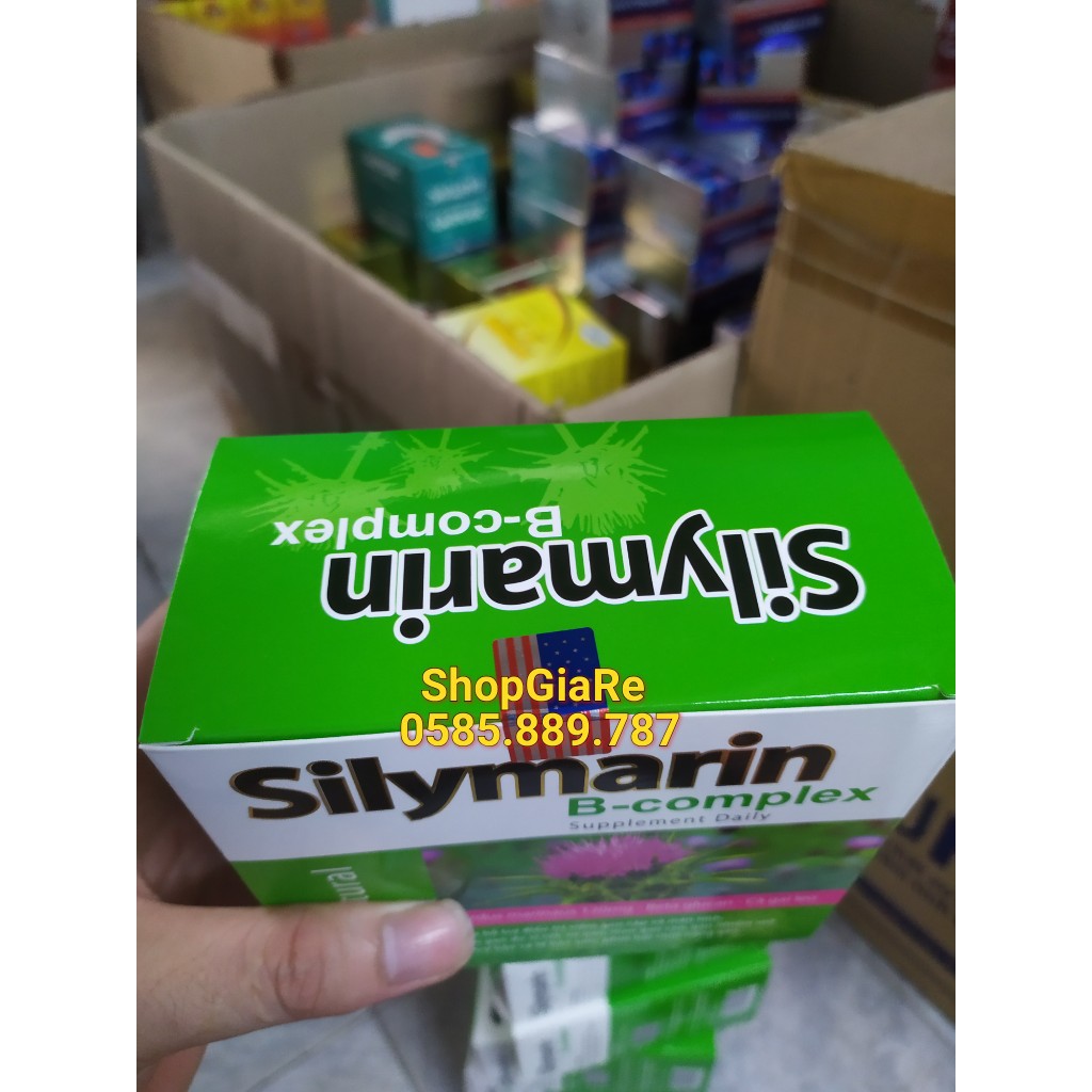 BỔ GAN-MÁT GAN GIẢI ĐỘC GAN SILYMARIN 120mg tăng cường chức năng gan Hộp 100 viên