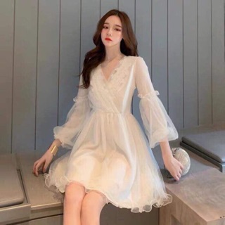 Đầm Trắng Xoè Dự tiệc