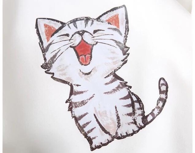 (Mua 1 tặng 1 phần quà ) Áo quảng châu, nỉ bông cao cấp, form ulzzang, có ngoại cỡ , BIGsize , sweater mèo to smile | BigBuy360 - bigbuy360.vn