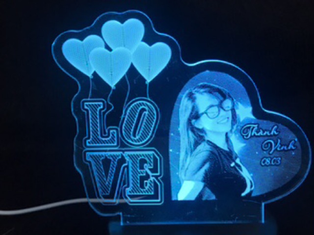 Đèn Led 3D ~quà tặng miễn phí khắc tên hình ảnh theo yêu cầu