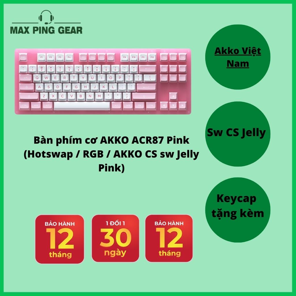 Bàn phím cơ AKKO ACR87 Pink