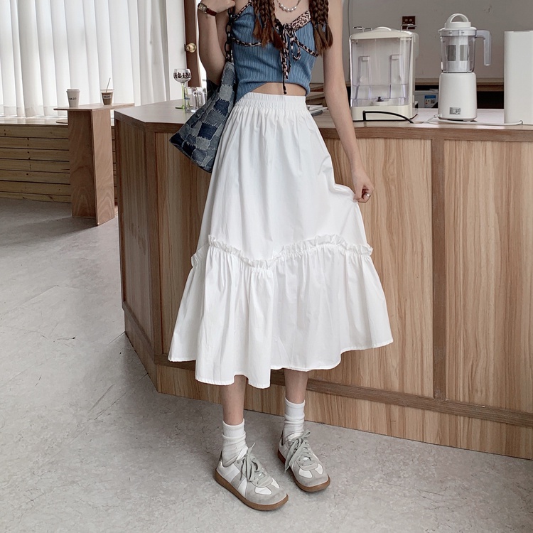 Chân Váy Chữ A Dài Lưng Cao Thời Trang Xuân Hè Cho Nữ