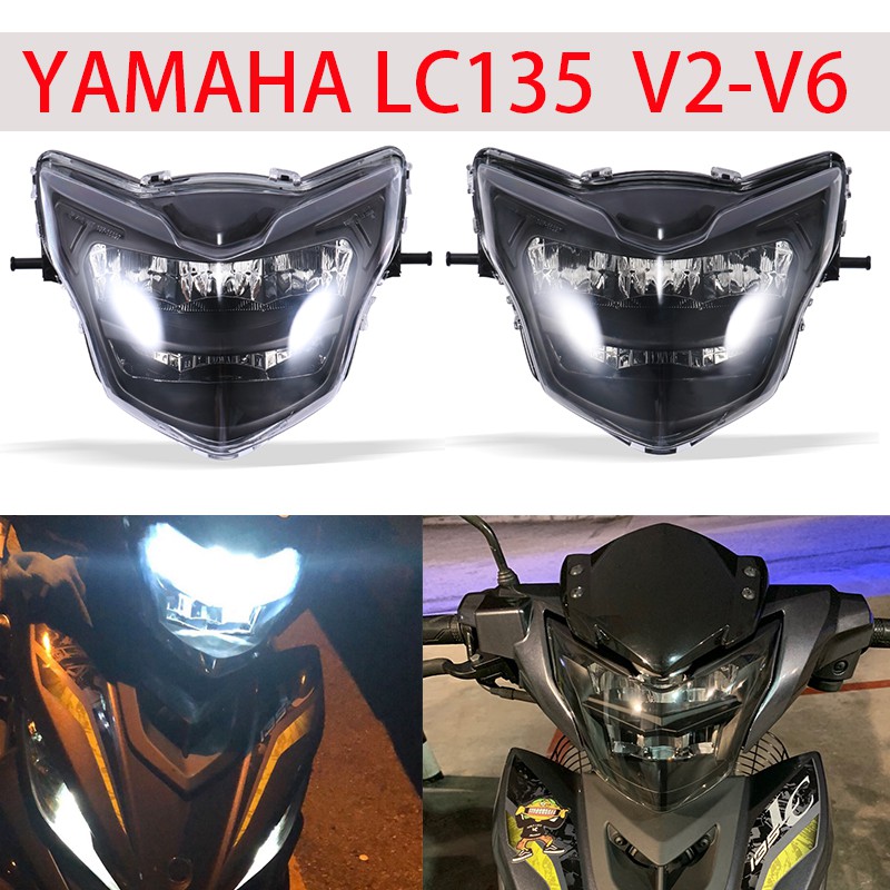 Đèn pha bóng LED chất lượng cao cho xe máy Yamaha Lc135 V2-V6