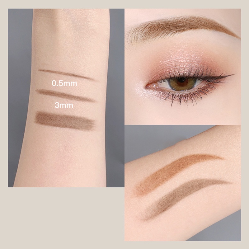 [Hàng mới về] Chì kẻ lông mày hai đầu có cọ chuốt chống thấm nước lâu trôi 5 màu tùy chọn | BigBuy360 - bigbuy360.vn