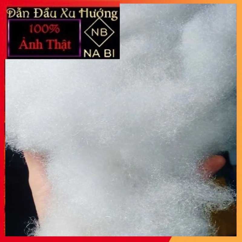 Bông Gòn Xơ mềm tốt sợi tơi trắng mềm 1kg(gòn sạch) nhồi gối nhồi gấu bông lót sâm lót hàng lót gốc lan giá rẻ tại xưởng