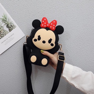 Combo 10 túi đeo chéo silicon chuột micky + gấu