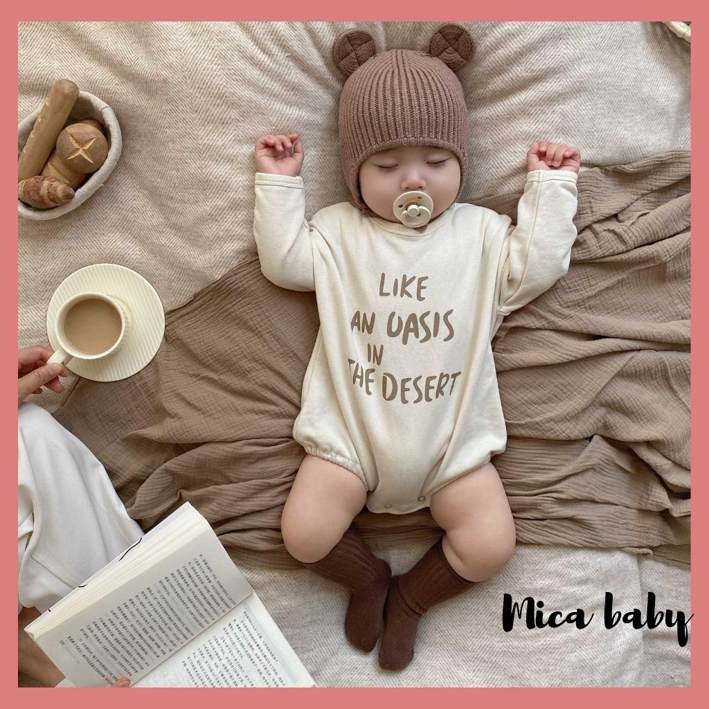 Mũ len kiểu dáng tai chuột dễ thương cho bé, mũ nón len trẻ em kiểu dang đáng yêu ML192 Mica baby
