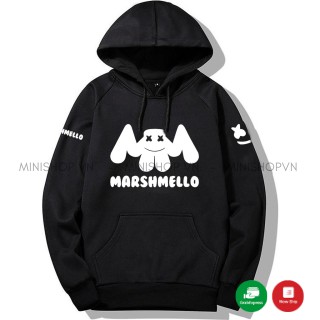 Áo nir hoodie nam nữ DJ MarhMello chất nỉ bông dày ấm mềm mịn dáng rộng thoải mái