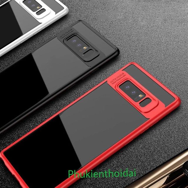 Ốp lưng XUNDD Samsung Note 8 trong suốt viền màu chống sốc chống va đập mạnh cao cấp