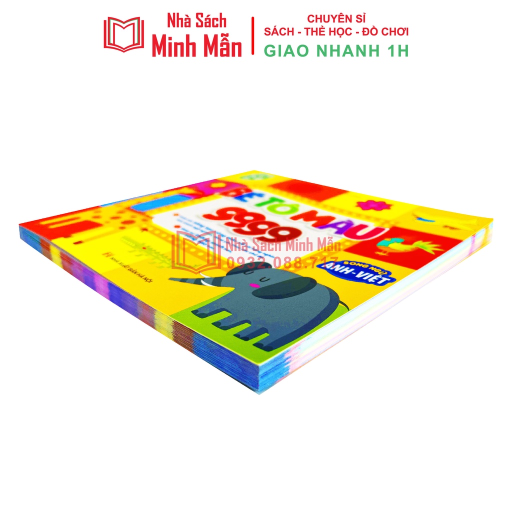 Sách - Bé tô màu 9999 song ngữ Anh Việt cho bé 2-6 tuổi