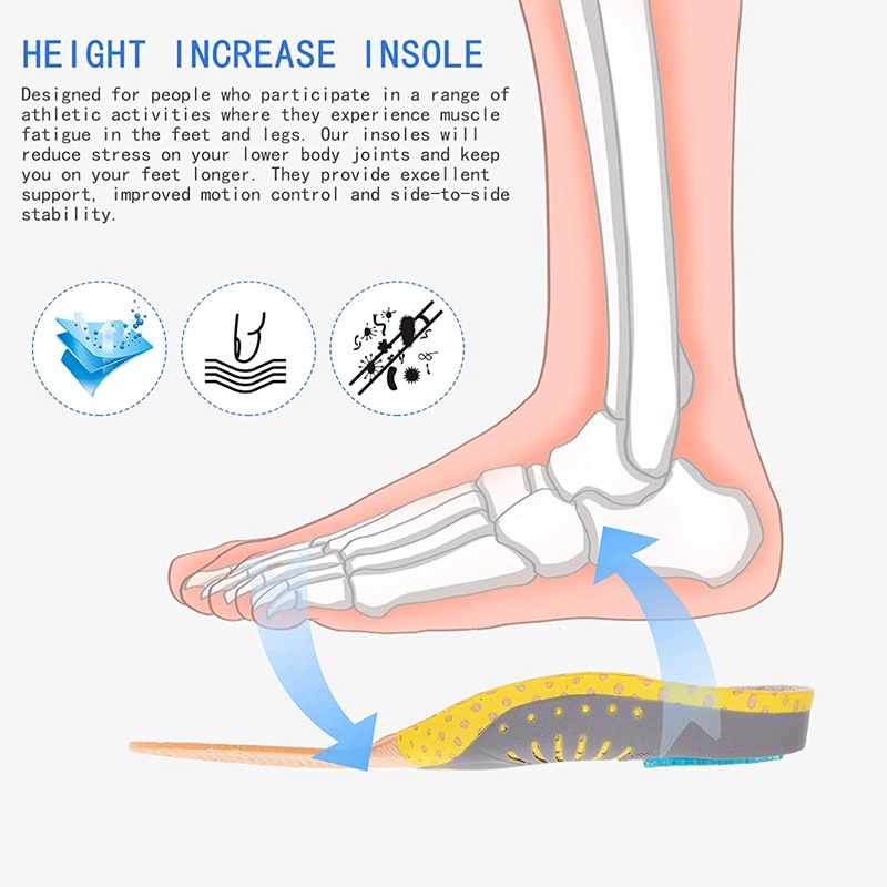 Miếng Lót Giày Hỗ Trợ Chỉnh Hình Chân Bẹt Thấp Chất Lượng Cao