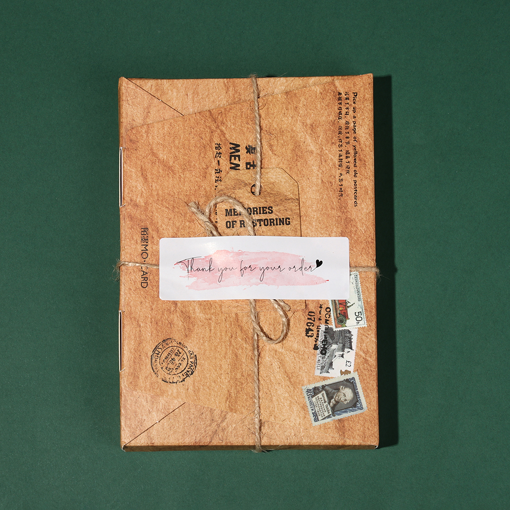 Cuộn 120 Nhãn Dán 1x3inch In Chữ Thank You Chống Thấm Nước Trang Trí Túi Quà Tặng
