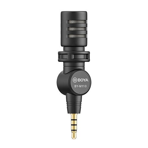 Mic thu âm Plug - in TRRS 3.5mm cho điện thoại BOYA BY - M110